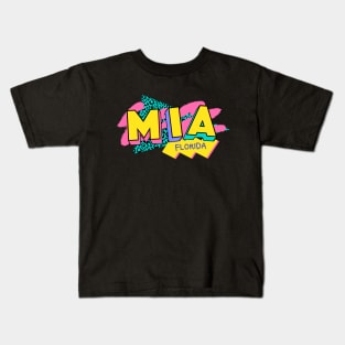 Retro 90s Miami MIA / Rad Memphis Style / 90s Vibes Kids T-Shirt